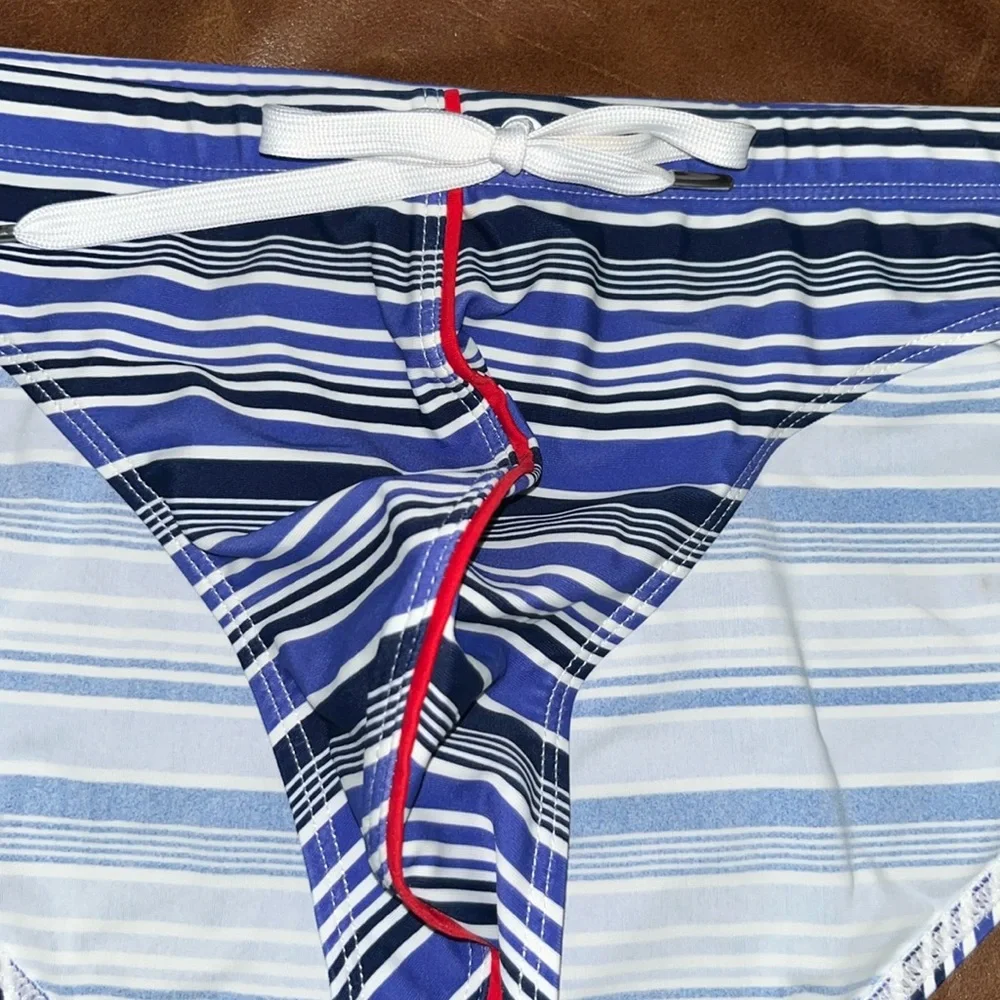 🌴 Andrew Christian Striped Swim Briefs - NWOT